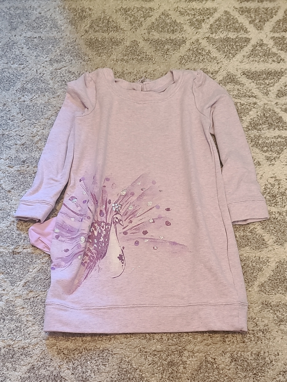 4 for $28 - Gymboree Girls 6 Purple Swan Sweatshirt Tunic/ Dress with Pockets
